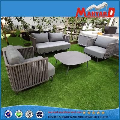 Modern Living Room Rope Weaving Outdoor Garden Leisure Rope Furniture Sofa Set for Hotel