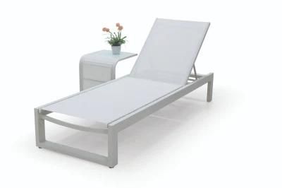 Hot Single Customized OEM Foshan Rattan Custom Aluminum Outdoor Lounger Sun Lounge