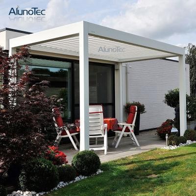 Remote Controlled Gazebo Powder Coating Alunotec Pergola for Outdoor Patio