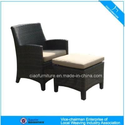 High Quality Outdoor Furniture Rattan/Wicker Chair with Otoman (CF773C)