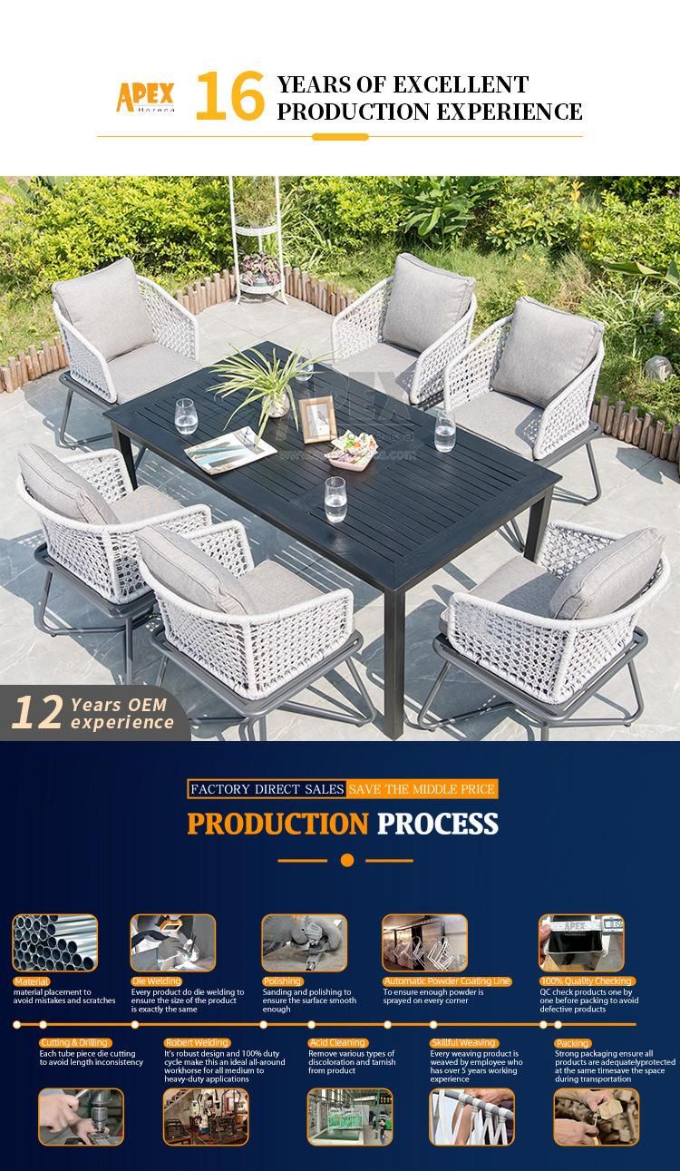 Outdoor Furniture Customized Garden High Quality Patio Dining Set
