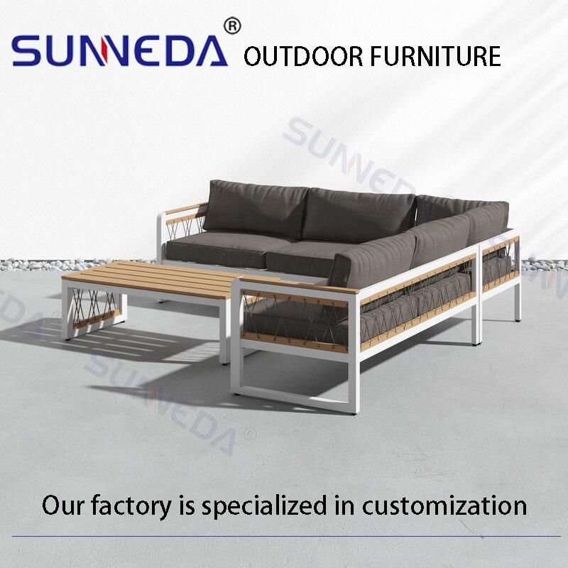 Resort Villa Outdoor Balcony Garden Leisure Love Seat Sofa Set