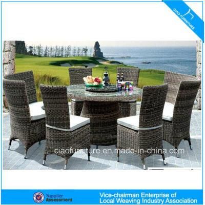 Hotel Rattan Outdoor Furniture Garden Round Wicker Table and Chair