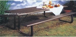 Park Bench, Picnic Table, Cast Iron Feet Wooden Bench, Park Furniture FT-Pb050