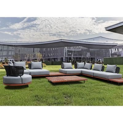 New Darwin Metal Modular China Patio Set Three Seater Beach Lounge Outdoor Sofa