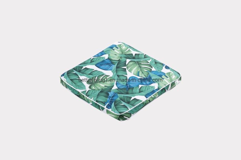 Square Cushion Chair Pad Double Piping Cushion