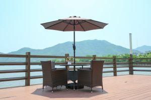 2.4m Stainless Steel Outdoor Patio Umbrella with Crank