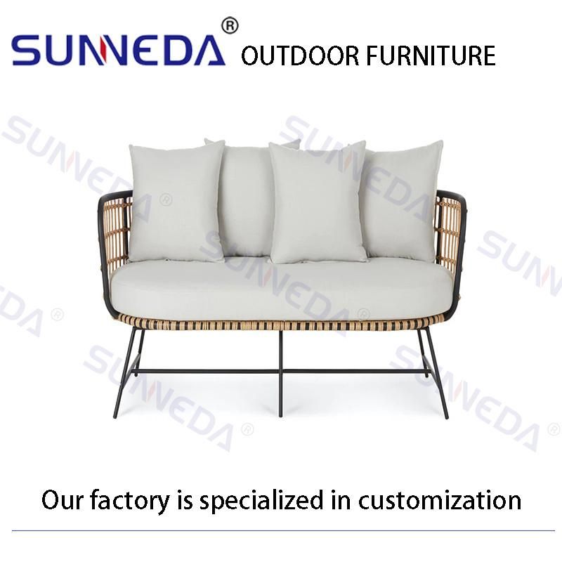 Rattan Furniture Outdoor Sofa and Coffee Table Set Garden Set Sofa