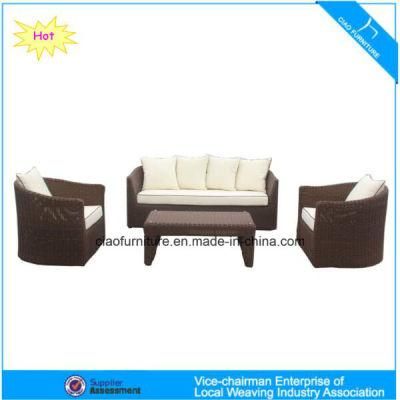 High Quality Outdoor Furniture Wicker Patio Garden Rattan Sofa (CF873)