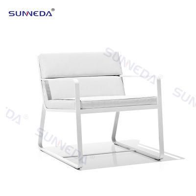 Patio Garden Aluminum Frame for Coffee Table with Black Screen Glass