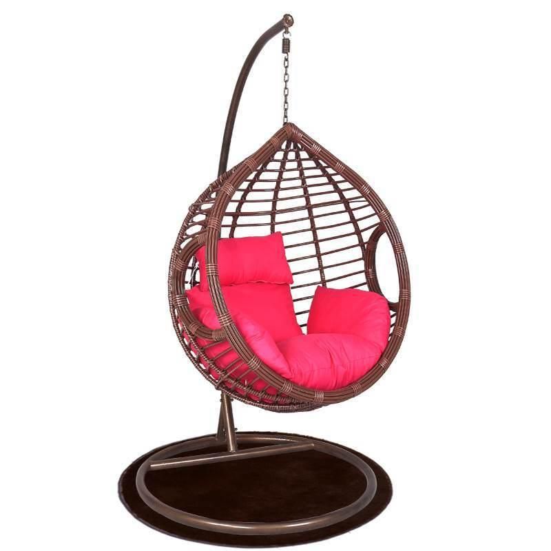 Single Person Indoor Home Hanging Rattan Wicker Leisure Swing Chair