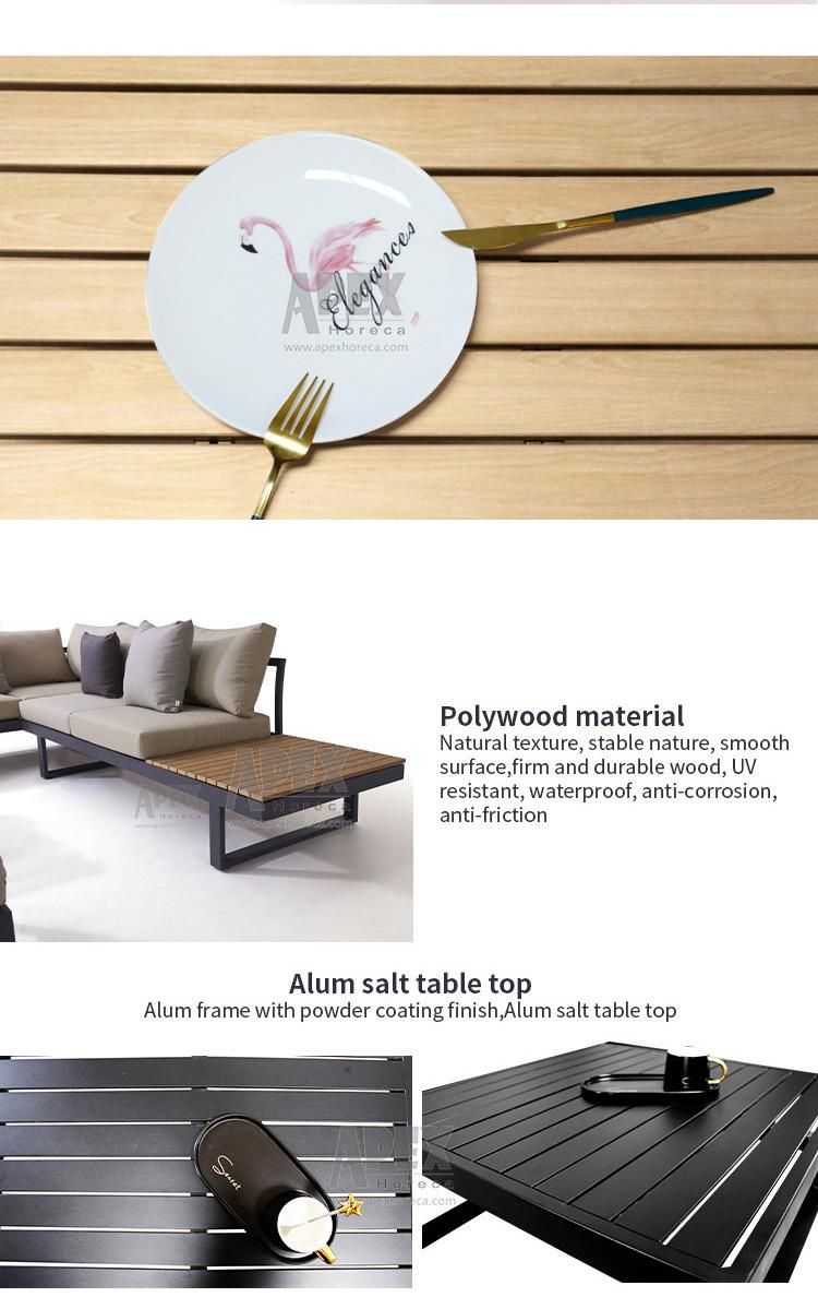 Wholesale Garden Set Aluminum Sectional Outdoor Patio Furniture Sofa Sets