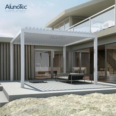 Bioclimatic Metal Pergola Retractable Aluminum Balcony Gazebo for Outdoor