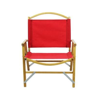 Relax Wooden Canvas Camping Folding Beach Chair
