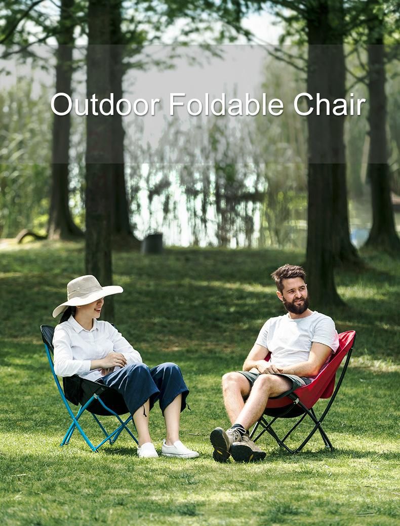 Yl04 Outdoor Portable Light Weight Folding Moon Chair for Fishing Beach Camping Drawing Picnic