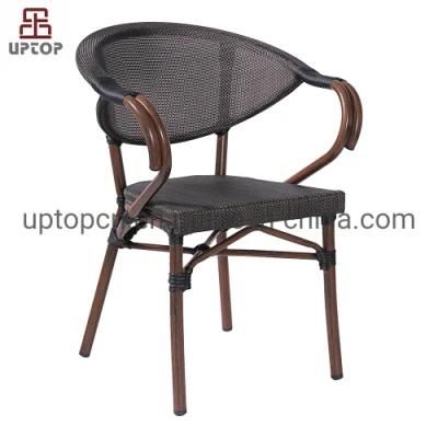 (SP-OC368) Outdoor Bamboo Textilene Fabric Rattan Restaurant Furniture Chair
