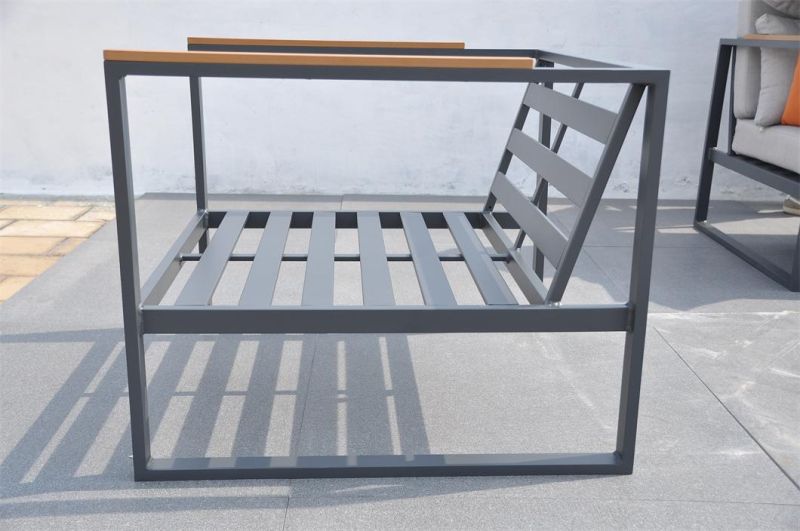 Modern Garden Furniture Sofa Patio Rattan Outdoor Lounge Set Hotel Home Aluminum Leisure Sofa Set