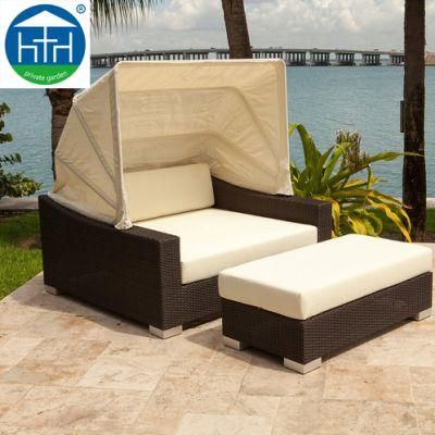 Foshan Customized Darwin Circular Daybed Garden Day Beds with Canopy