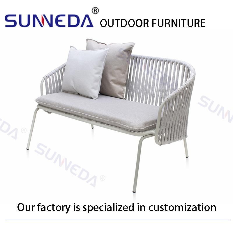 New Design Simple Style Waterproof Hotel Restaurant Courtyard Sofa Armchair Set