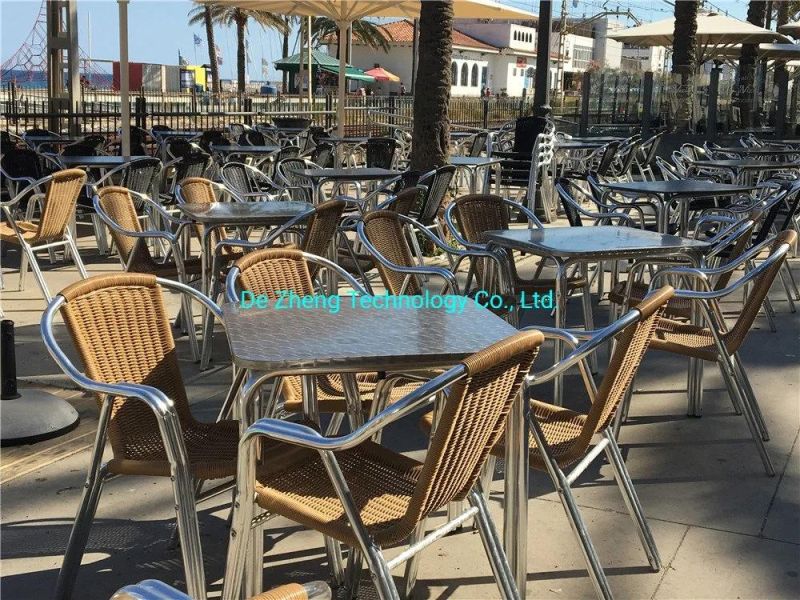 Cheap Double Tubes Wicker Chair Set Garden Rattan Chair Patio Outdoor Cheap Rattan Furniture