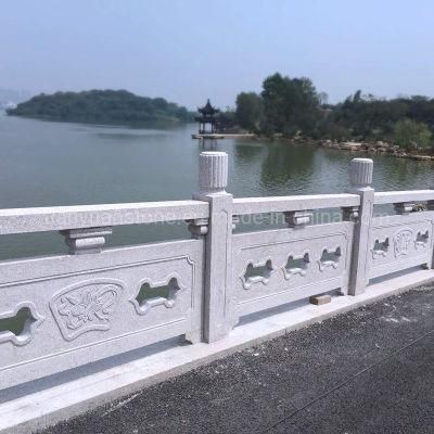 Stone Bridge Carving Chinese Tang Style Natural Stone Arch Bridge for Temple Garden Landscape Design Decoration with Railing