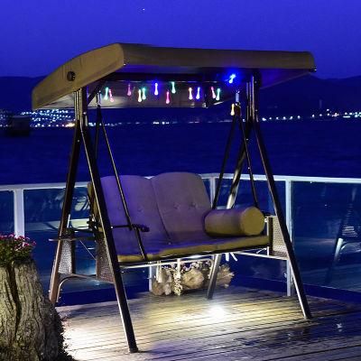 Deluxe Panamanian Person Swing Chair Indoor Outdoor Hanging Basket Rattan Chair