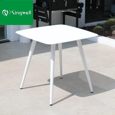 Aluminum Commercial Furniture Outdoor Garden Coffee Dining Table for Wholesale