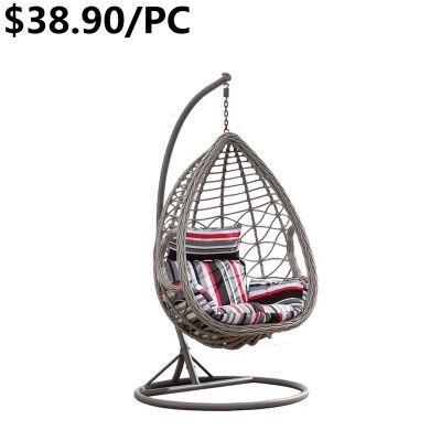 Premium Popular Customized Garden Indoor Hanging Wicker Egg Swing Chair