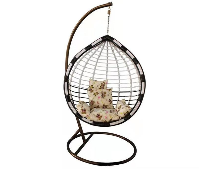 Outsoor Leisure PE Modern Rattan Hanging Wicker Garden Swing Chair