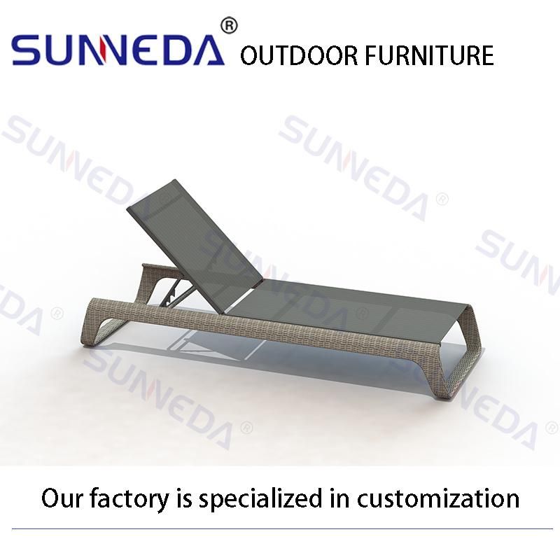 Outdoor Lounge Chair Aluminum Frame Garden Furniture