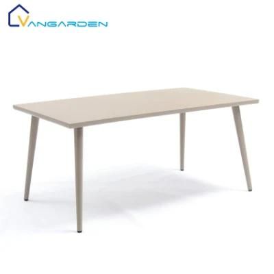 Vangarden Rectangular Aluminum Outdoor Garden Furniture Dining Table