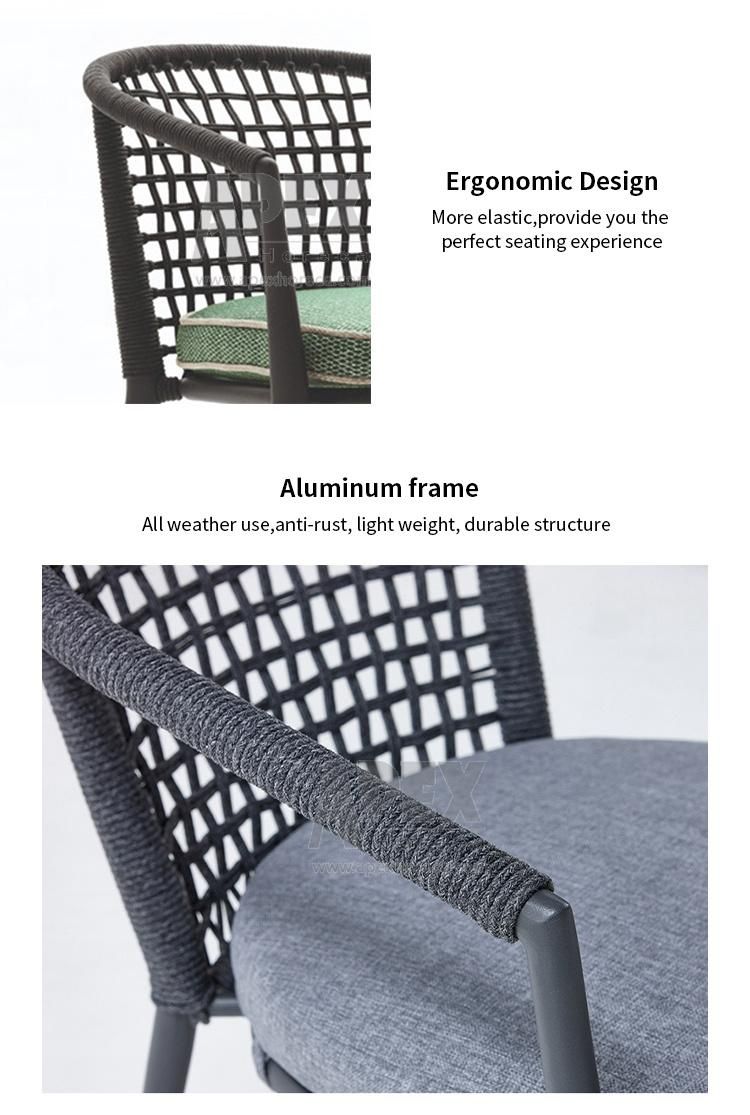 Wholesale Outdoor Patio Aluminum Dining Restaurant Chair