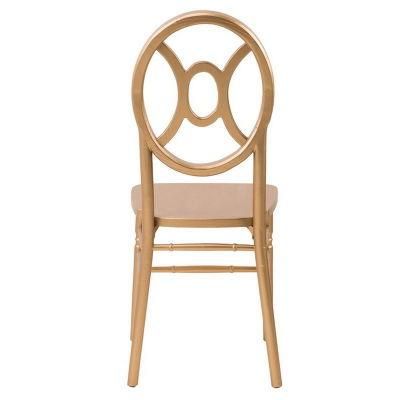 Gold Color Stackable Wooden Chiavari Wedding Twin Chairs