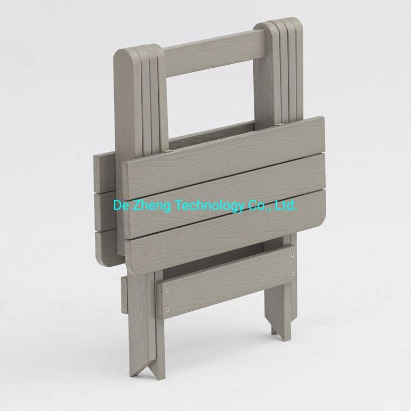 Multifunctional Design Foldable Camping Chair WPC Weather Resistance Outdoor Furniture Waterproof Garden Beach Stool