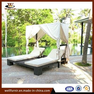 Outdoor Garden Courtyard Balcony Swimming Pool Leisure Sun Bed (WF-376)
