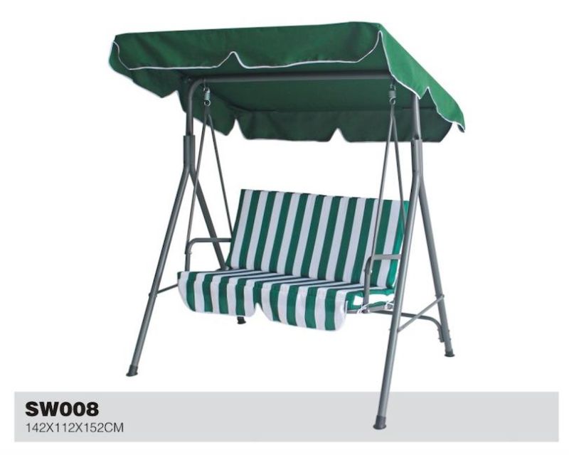 Outdoor Double Seat Straight Tube Swing Chair