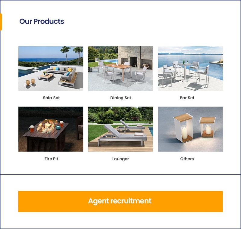 Water Resistant Aluminum Outdoor Sofa Furniture for Project - Fairy