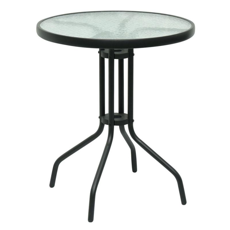 6PCS Metal Garden Furniture Set with Chair and Round Table