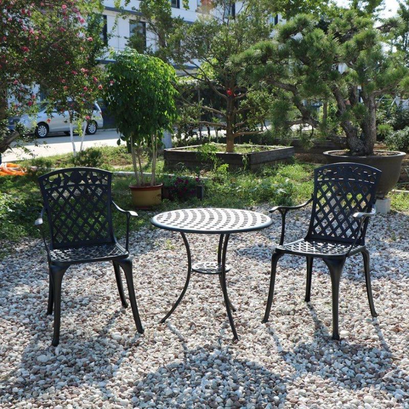 Kd Casual Live Aluminum Bistro Set 5 PCS Dinner Table Set and Chairs
