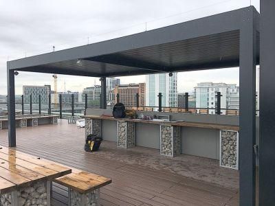 Modern Design Aluminum Louver Roof Pergola for Patio