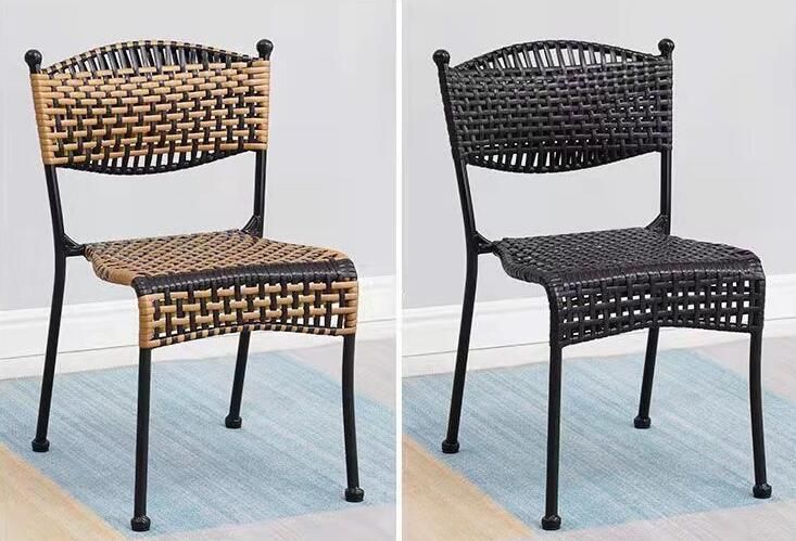 Garden Furniture Wicker Chairs Steel Outdoor Bistro Chair
