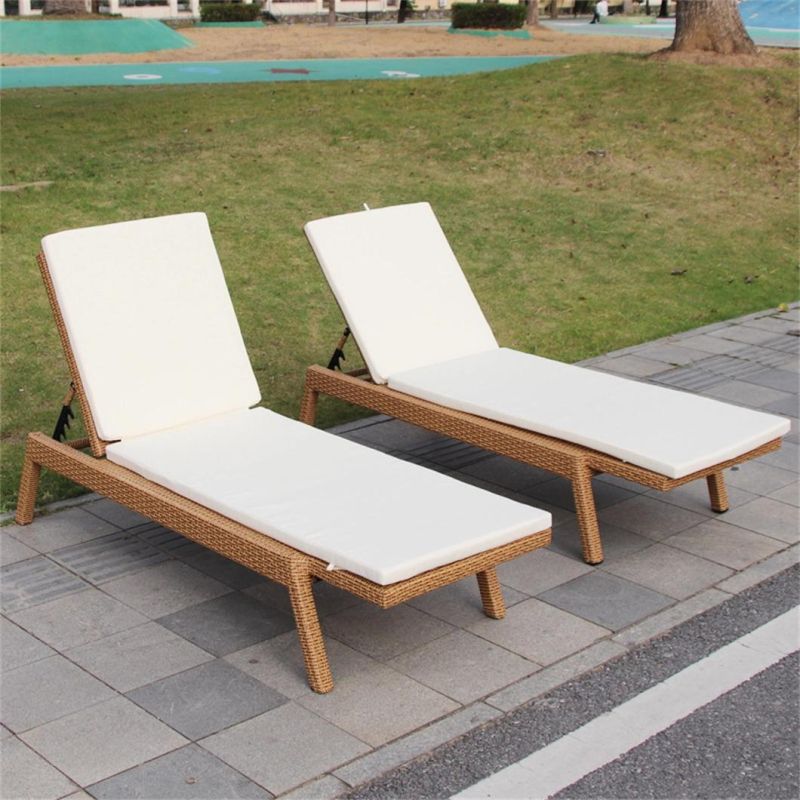 Outdoor Beach Furniture Hotel Poolside Rattan Sun Lounger