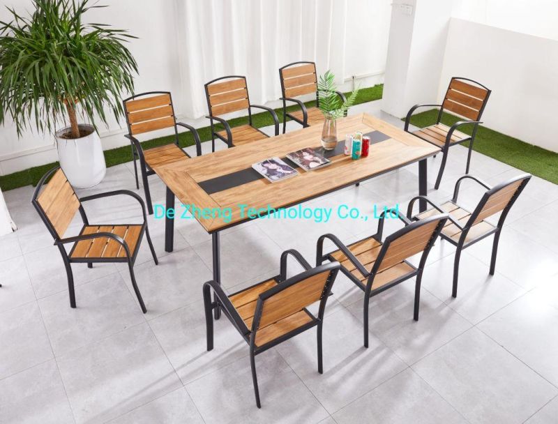 Commercial Outdoor Furniture Patio Garden Table Sets with Chairs for Hotel Restaurant Contract