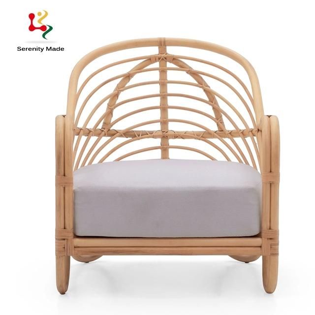 Ins Nordic Combination Balcony Rattan Chair Single Sofa Simple Household Living Room Leisure Chair