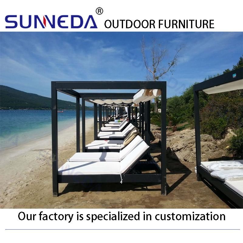 Best Selling Sunshade Fashion Hotsale Leisure Classic Lounger Furniture Set