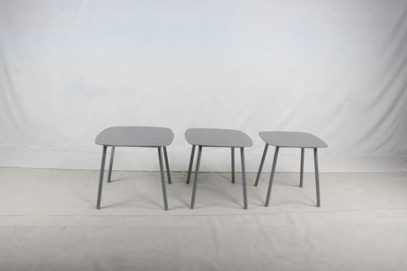 Outdoor Garden Furniture Simple Style Aluminum Powder Coating Coffee Table
