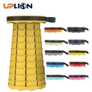 Uplion Wholesale Retractable Stool Plastic Chair Outdoor Portable Stool Folding Chair Camping Stool