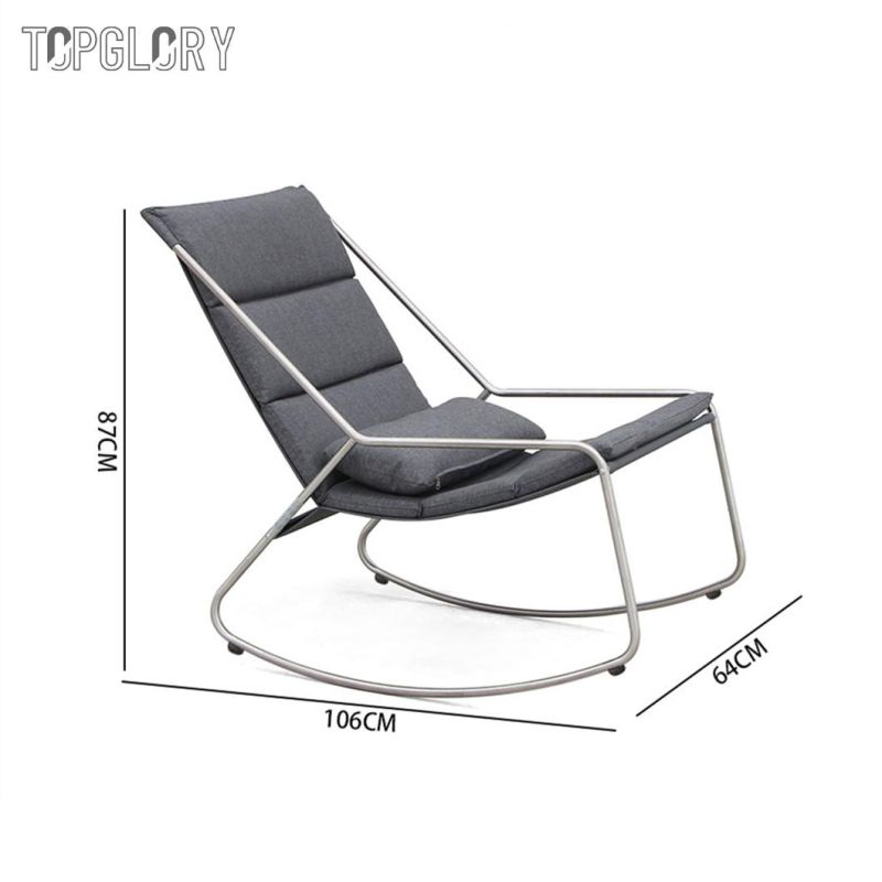 New Design Series Stainless Steel Tube Textilene Leisure Chaise Outdoor Sun Lounger Furniture