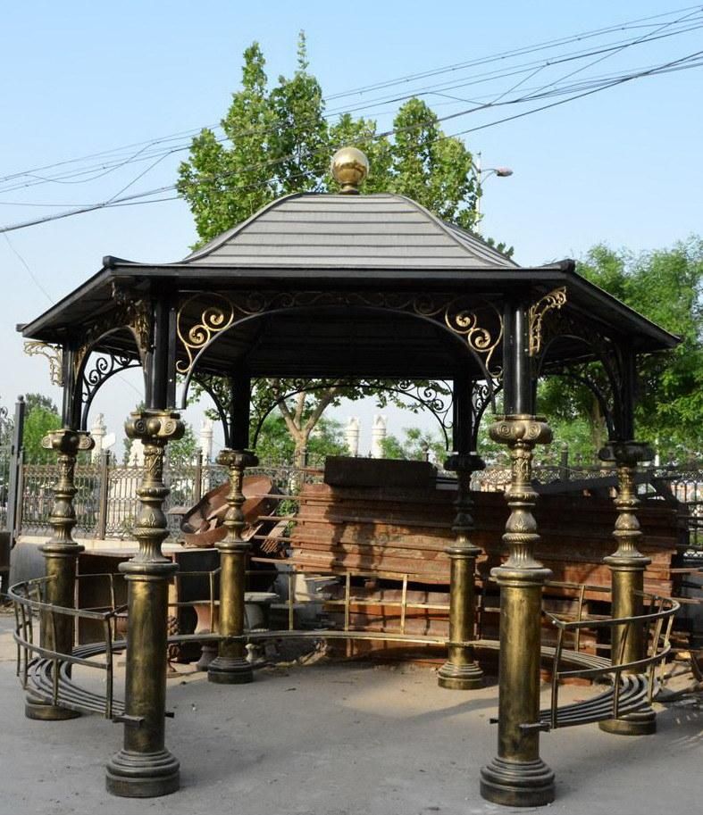 Iron Cast Gazebo for Garden Decoration