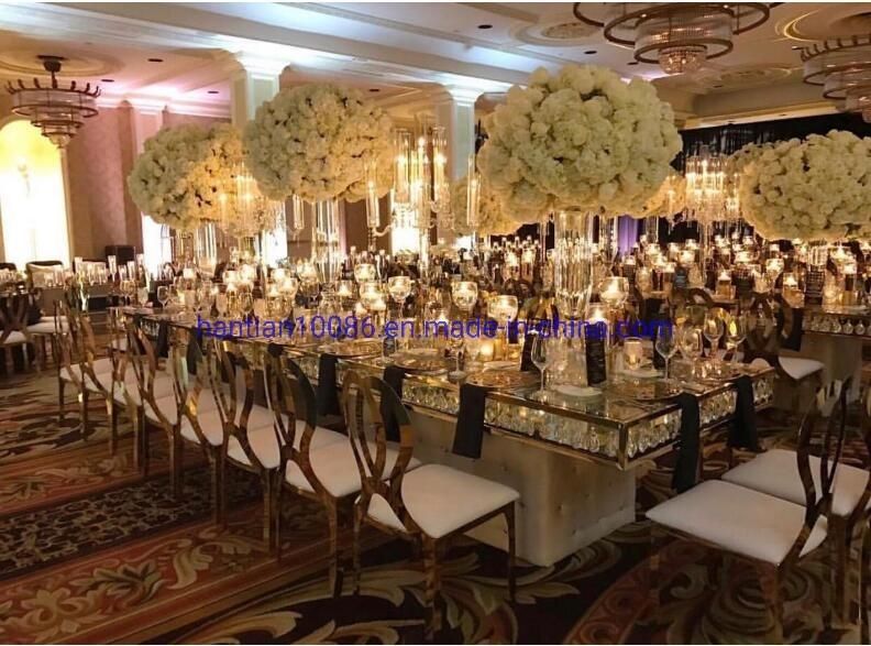 Simple White Folding Wedding Furniture Hotel Banquet Outdoor Metal Table